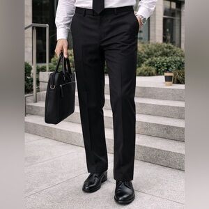 Black Tailored Men’s Dress Pants | Size 38x32